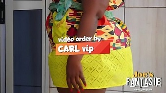 Curvy Saleswoman With A Big Black Butt