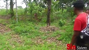 Two Siblings Caught Engaging In Sexual Activity With Two Local African Women On A Farm In Public