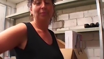 Milf With Big Natural Boobs Gets Pounded In The Garage