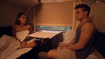 Teen Babe Surprises Herself With Spontaneous Sex On The Commuter Train