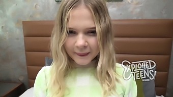 Petite Blonde Teen Gives A Passionate Blowjob In This Steamy Video