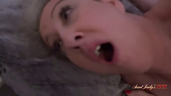 Horny Stepmom Mrs. Maggie Moon Caught Masturbating In High Definition