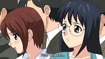 A Cursed Schoolgirl Gets Gangbanged On A Train In Hentai