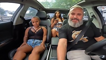 Anâzinha Do Mau Strips Down In A Car And Engages In Risqué Activities On The Streets Of São Paulo