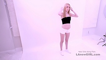Stunning Blonde Adolescent Takes It Up The Rear In High-Definition