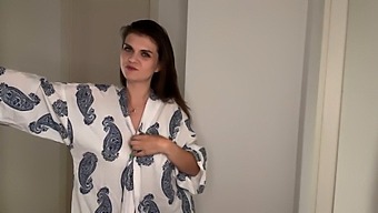 Step-Mother'S Solo Pleasure Session Caught By Stepson