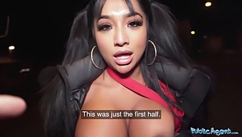 Interracial Encounter With An Asian Beauty In Public