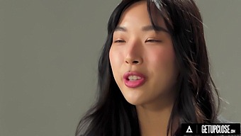 Intimate View Of Brunette Elle Lee'S Orgasmic Experience - Solo Female Masturbation